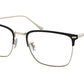 Coach HC5149T Square Eyeglasses  9005-BLACK / LIGHT GOLD 56-19-145 - Color Map black
