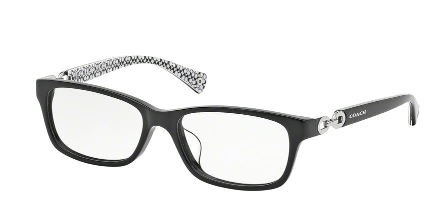 Coach FANNIE (F) HC6052F Rectangle Eyeglasses  5214-BLACK 54-16-140 - Color Map black