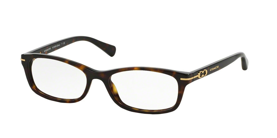 Coach ELISE HC6054 Rectangle Eyeglasses  5001-DARK TORTOISE 52-16-135 - Color Map havana