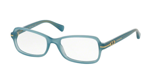 Coach LAUREL HC6055 Butterfly Eyeglasses  5252-MILKY CHAMBRAY 52-17-135 - Color Map light blue