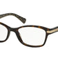 Coach HC6065 Rectangle Eyeglasses  5291-DARK TORTOISE 51-17-135 - Color Map havana