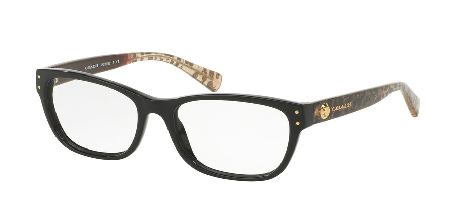 Coach HC6082 Rectangle Eyeglasses  5353-BLACK 53-17-135 - Color Map black