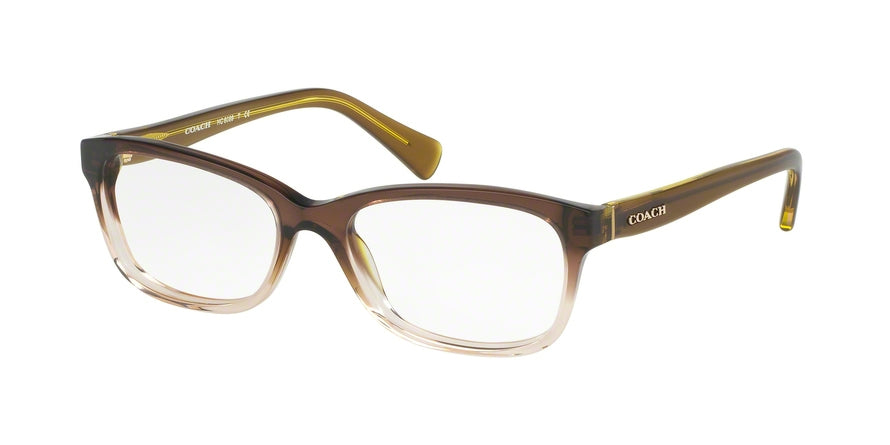 Coach HC6089 Rectangle Eyeglasses  5400-TRANSPARENT OLIVE GRADIENT 51-16-135 - Color Map green