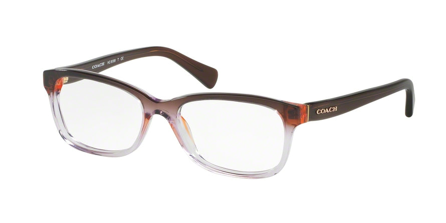 Coach HC6089 Rectangle Eyeglasses  5401-TRANSPARENT PURPLE GRADIENT 51-16-135 - Color Map purple/reddish