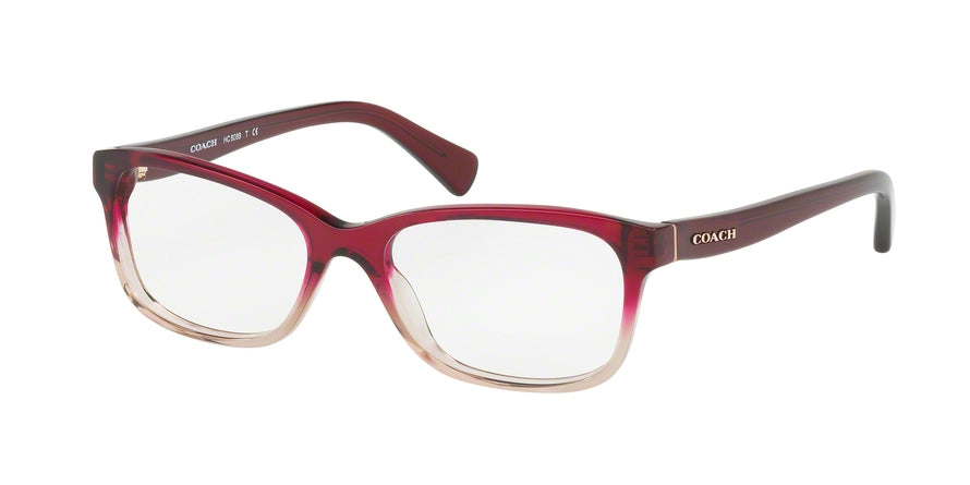Coach HC6089 Rectangle Eyeglasses  5484-RED BEIGE GRADIENT 51-16-135 - Color Map red