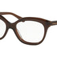Coach HC6096 Square Eyeglasses  5430-DARK BROWN 53-16-135 - Color Map brown