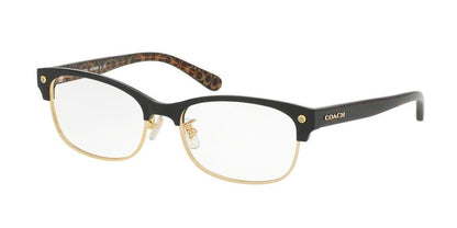 Coach HC6098 Cat Eye Eyeglasses  5432-BLACK / LIGHT GOLD 53-17-135 - Color Map black
