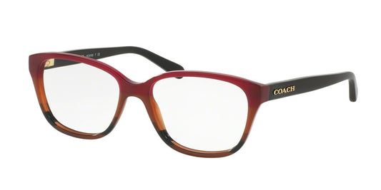 Coach HC6103 Square Eyeglasses  5445-BURGUNDY TORTOISE GRADIENT 54-16-140 - Color Map multi