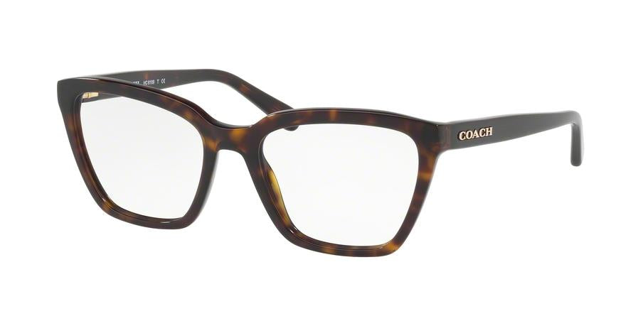 Coach HC6109 Square Eyeglasses  5120-DARK TORTOISE 52-18-135 - Color Map havana