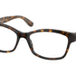 Coach HC6116F Rectangle Eyeglasses  5120-DARK TORTOISE 54-16-140 - Color Map havana