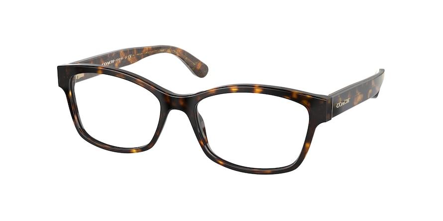Coach HC6116F Rectangle Eyeglasses  5120-DARK TORTOISE 54-16-140 - Color Map havana