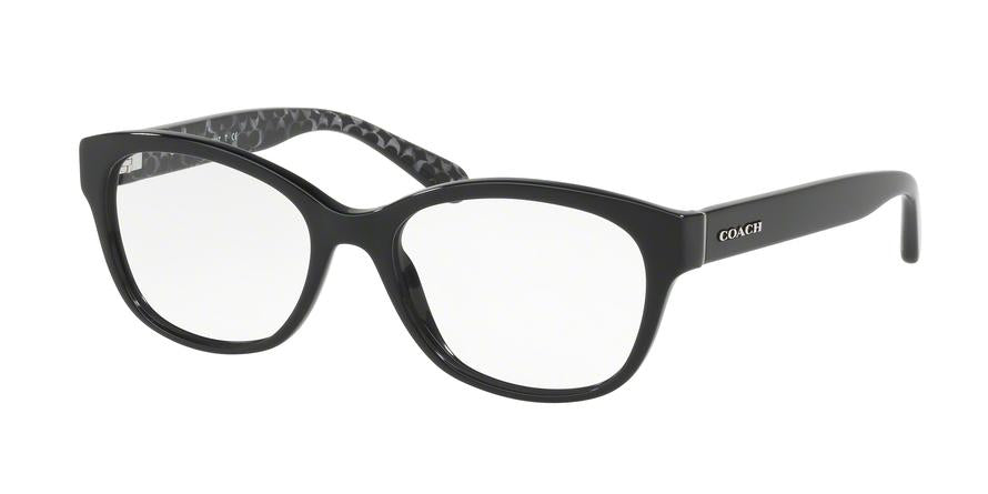 Coach HC6117 Square Eyeglasses  5510-BLACK 53-17-135 - Color Map black