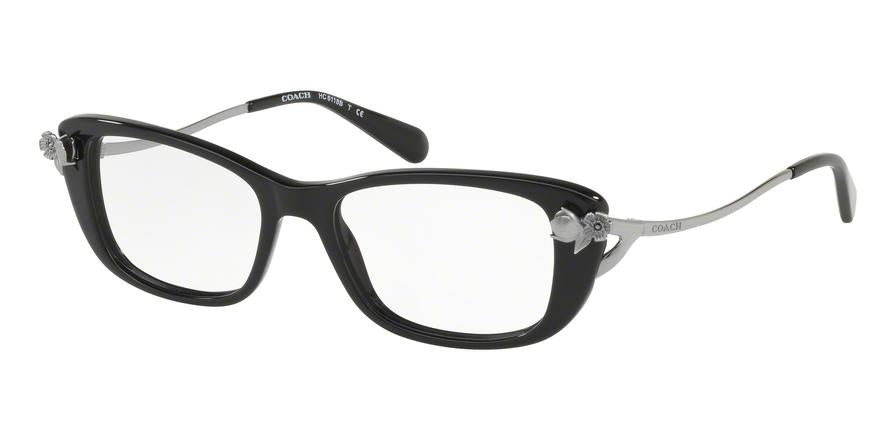 Coach HC6118BF Cat Eye Eyeglasses  5002-BLACK 52-17-140 - Color Map black