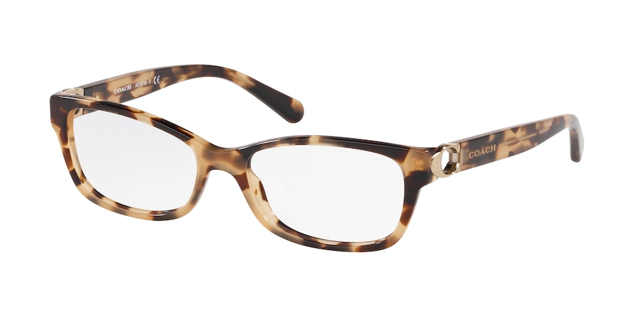 Coach HC6119 Rectangle Eyeglasses  5576-BROWN TORTOISE 53-16-140 - Color Map multi