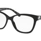 Coach HC6120 Square Eyeglasses  5510-BLACK 54-16-140 - Color Map black