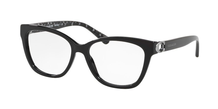 Coach HC6120 Square Eyeglasses  5510-BLACK 54-16-140 - Color Map black