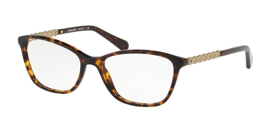 Coach HC6121F Rectangle Eyeglasses  5485-DARK TORTOISE 55-17-140 - Color Map tortoise