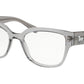 Coach HC6126F Square Eyeglasses  5172-GREY TRANS 52-18-140 - Color Map grey
