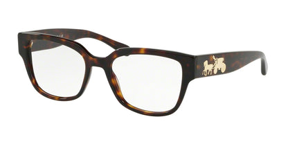 Coach HC6126F Square Eyeglasses  5417-DARK TORT 52-18-140 - Color Map tortoise