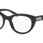 Coach HC6132 Oval Eyeglasses  5572-BLACK GLITTER SIGNATURE C 50-20-140 - Color Map black