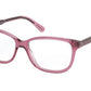 Coach HC6143F Pillow Eyeglasses  5569-TRANSPARENT MAUVE 54-15-140 - Color Map pink