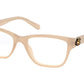 Coach HC6154 Rectangle Eyeglasses  5611-MILKY BEIGE 52-17-140 - Color Map ivory