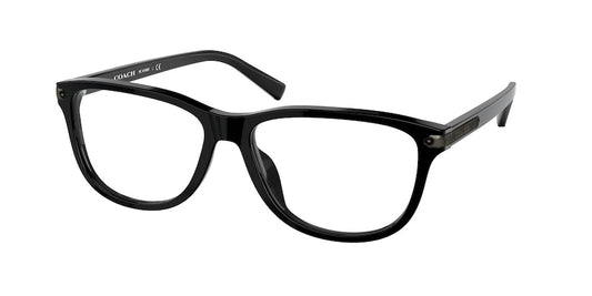 Coach C2104 HC6168U Rectangle Eyeglasses  5002-BLACK 58-16-150 - Color Map black
