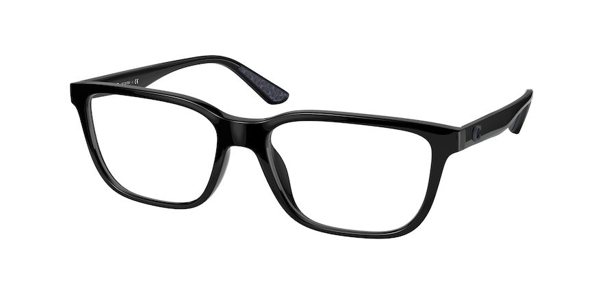 Coach C2108 HC6170U Rectangle Eyeglasses  5002-BLACK 56-17-140 - Color Map black
