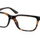 Coach C2108 HC6170U Rectangle Eyeglasses  5120-DARK TORTOISE 56-17-140 - Color Map havana