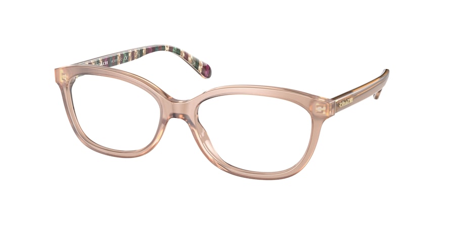 Coach HC6173 Pillow Eyeglasses  5523-MILKY PINK CHAMPAGNE 54-16-140 - Color Map light brown