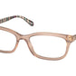 Coach HC6174 Rectangle Eyeglasses  5523-MILKY PINK CHAMPAGNE 52-17-140 - Color Map light brown