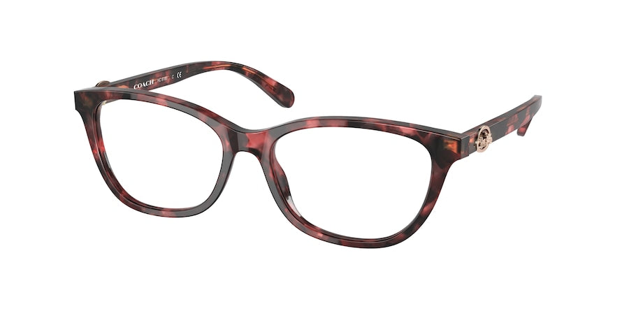 Coach HC6180 Rectangle Eyeglasses  5658-MILKY WINE TORTOISE 54-16-140 - Color Map bordeaux