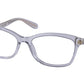 Coach HC6181 Rectangle Eyeglasses  5665-TRANSPARENT VIOLET 54-17-140 - Color Map violet