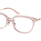 Coach HC6185F Pillow Eyeglasses  5668-TRANSPARENT BLUSH 54-16-145 - Color Map pink
