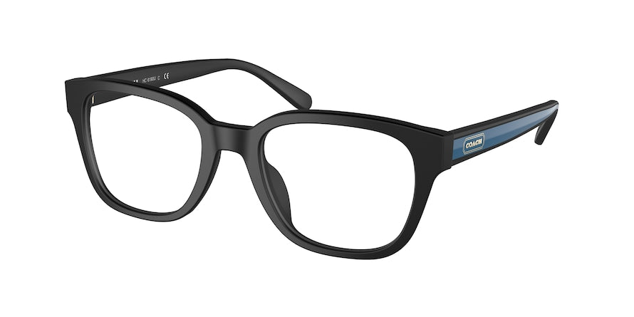 Coach HC6190U Square Eyeglasses  5002-MATTE BLACK 52-20-145 - Color Map black