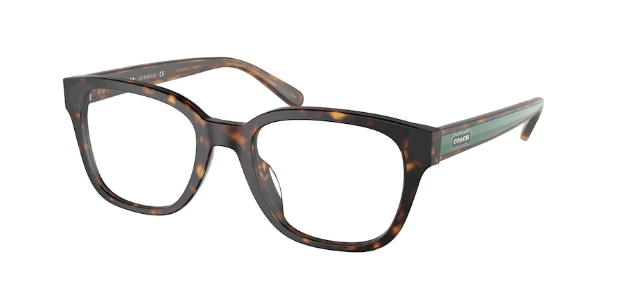 Coach HC6190U Square Eyeglasses  5120-MATTE DARK TORTOISE 52-20-145 - Color Map havana