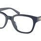 Coach HC6190U Square Eyeglasses  5632-MATTE NAVY 52-20-145 - Color Map blue