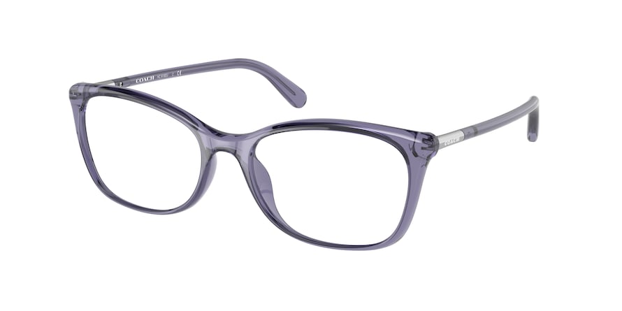 Coach HC6192U Square Eyeglasses  5665-TRANSPARENT PURPLE 54-17-145 - Color Map violet