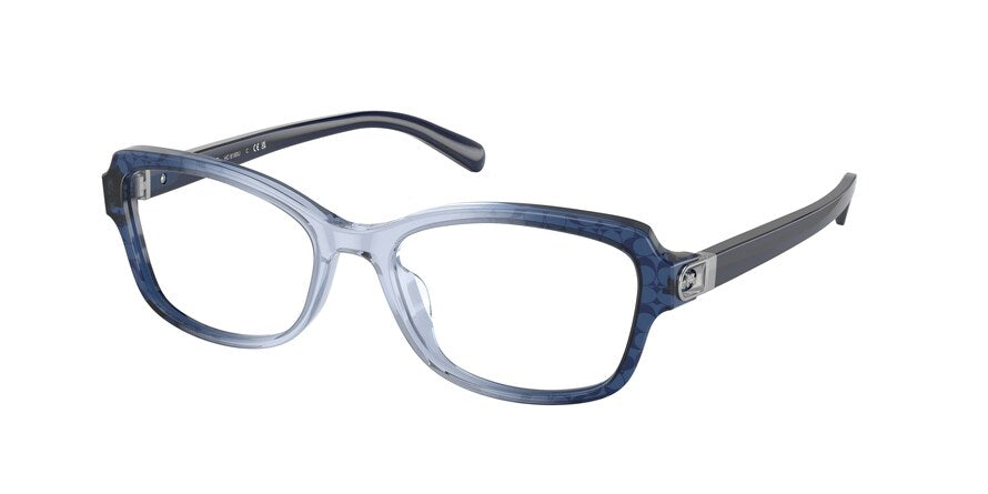Coach HC6193U Irregular Eyeglasses  5708-BLUE GRADIENT SIGNATURE C 53-17-140 - Color Map blue