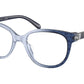 Coach HC6194U Irregular Eyeglasses  5708-BLUE GRADIENT SIGNATURE C 52-18-140 - Color Map blue
