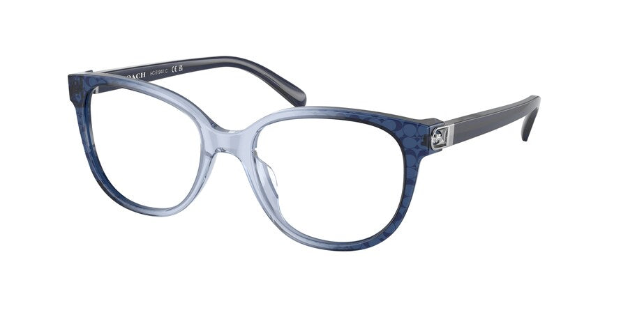 Coach HC6194U Irregular Eyeglasses  5708-BLUE GRADIENT SIGNATURE C 52-18-140 - Color Map blue