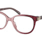 Coach HC6194U Irregular Eyeglasses  5709-RED GRADIENT SIGNATURE C 52-18-140 - Color Map purple/reddish