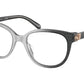 Coach HC6194U Irregular Eyeglasses  5710-GREY GRADIENT SIGNATURE C 52-18-140 - Color Map grey