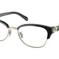 Coach HC6195 Irregular Eyeglasses  5002-SHINY LIGHT GOLD / BLACK 53-19-140 - Color Map black