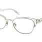 Coach HC6195 Irregular Eyeglasses  5111-SHINY LIGHT GOLD / CLEAR 53-19-140 - Color Map clear