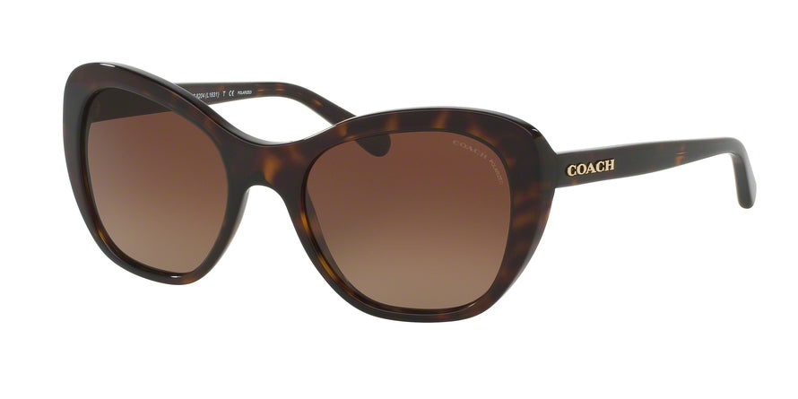Coach HC8204F Cat Eye Sunglasses  5120T5-DARK TORTOISE 54-19-140 - Color Map havana