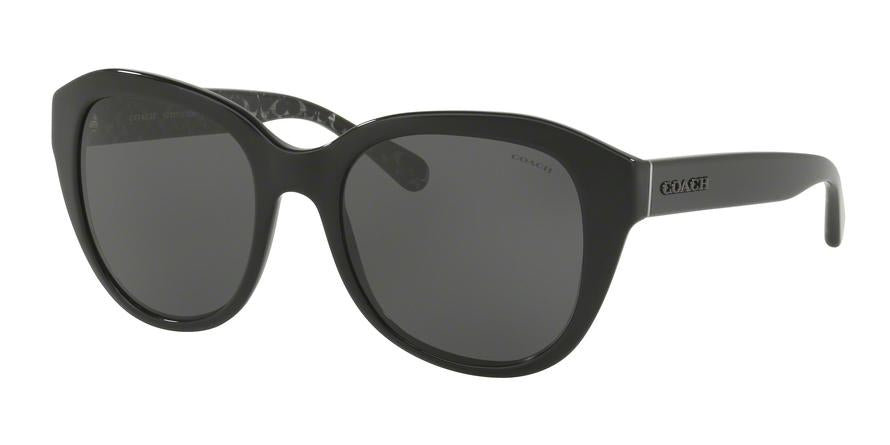 Coach L1008 HC8231 Irregular Sunglasses  551087-BLACK 54-19-140 - Color Map black