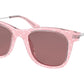 Coach L1135 HC8290 Square Sunglasses  5586M6-PINK GLITTER SIGNATURE C 50-21-140 - Color Map pink
