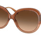Coach C3483 HC8314 Round Sunglasses  563974-SHIMMER BROWN AMBER GRADIENT 59-16-140 - Color Map brown