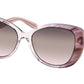 Coach C6183 HC8322 Rectangle Sunglasses  5656U8-TRANSPARENT PINK OMBRE 54-17-140 - Color Map pink